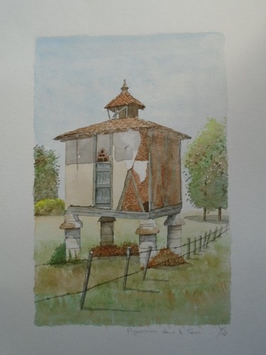 Aquarelle originale un - aquarelle,