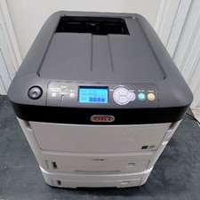 OKI C712 W/ TONER LASER "SEE PICTURES" HAS LOW PAGES PRINT.