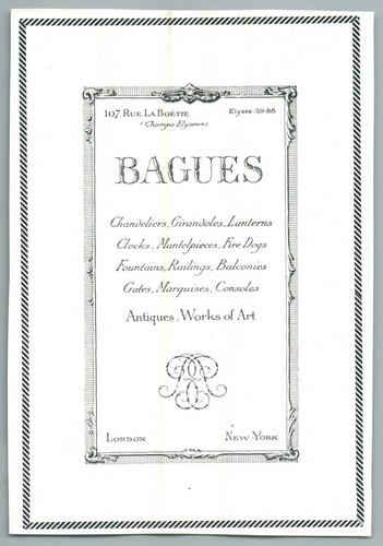 1926 bagues chandeliers - bagues,