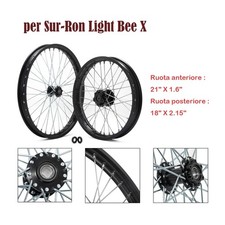 21x1,6 18x2,15 Jantes Roues set pr Segway X160 X260 pour Sur Ron Light Bee LB X