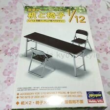 Hasegawa FA02 Réunion Chambre Bureau Et Chaise Plastique Modèle Kit 1/12 Scale