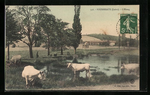 Cpa fourneaux etang - cpa, fourneaux,