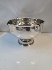 Vasque A Champagne En Métal Argenté Milieu XXème