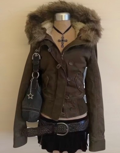 Veste capuche courte - veste,