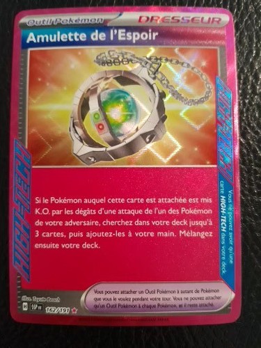 Carte pokémon amulette - carte,