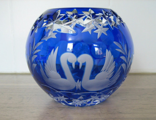 Ancien vase boule - boule, en