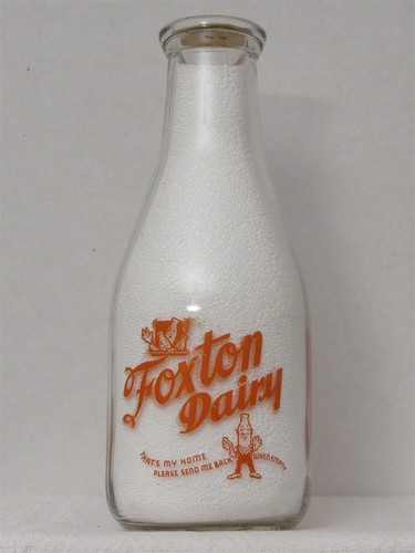Trpq milk bottle - bottle, foxton