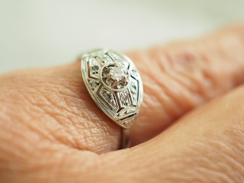 Bague ancienne art deco - bague,