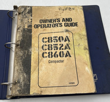 HYSTER 599969 C850A C852A C860A COMPACTOR OWNER'S & OPERATORS GUIDE/PARTS