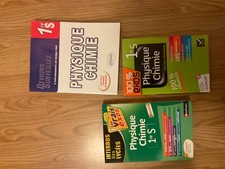 lot de trois livres physique chimie