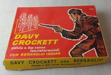 Ancien coffret de tir / pistolet, Davy Crockett con Bersaglio, MAM, vintage