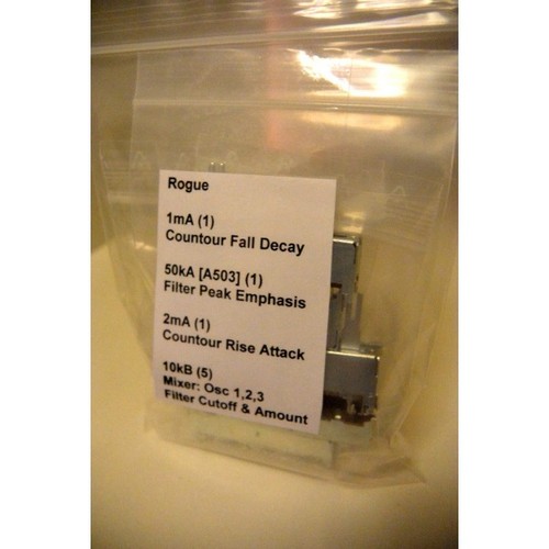 Moog rogue sliders - sliders, set