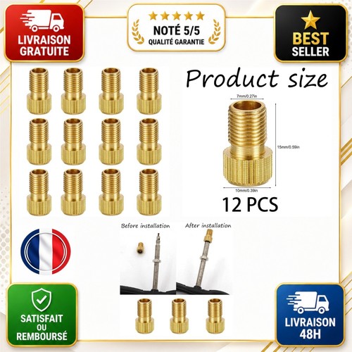 Adaptateurs valve vélo - 12,
