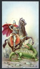 Holy card de San Jorge santino image pieuse estampa