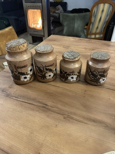 Pots grès à - /,
