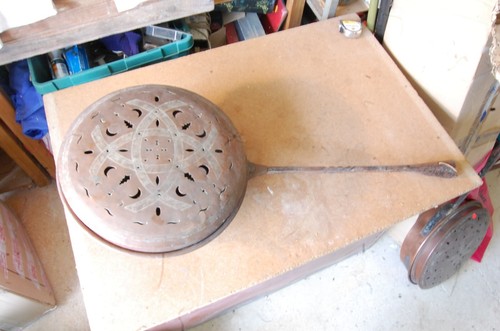 Bassinoire ancienne cuivre - bassinoire,