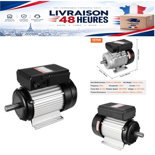 Vevor moteur électrique 2 - moteur, 2,2