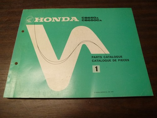 Parts list honda 650 c - list, cb