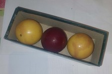 3 BOULES DE BILLARD ANCIENNES