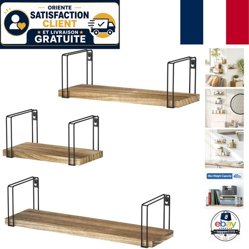 étagères murales bois set - Étagères,