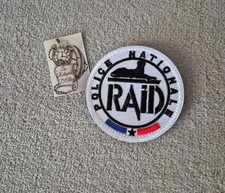 Ecusson / insigne tissu velcro police nationale RAID