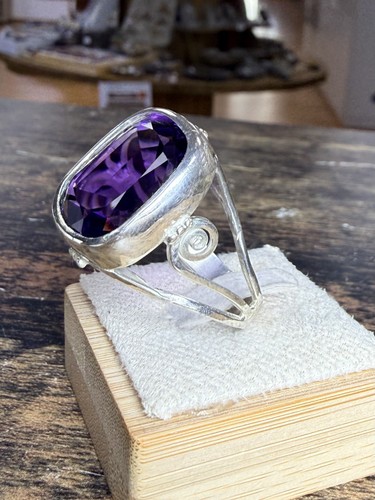 Bague homme améthyste - homme,