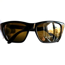 VUARNET Legend VL0006 0001 Vintage Sunglasses Black Mirror Lens