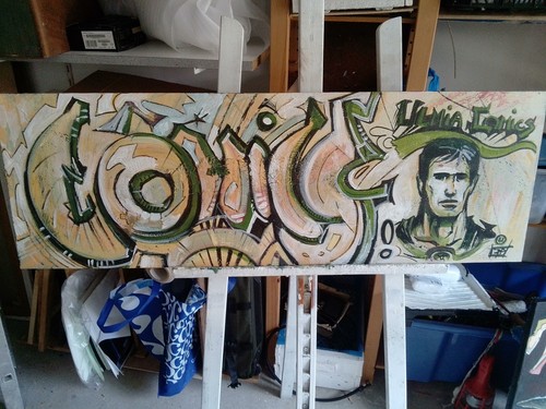 Tableau huile sur - tableau,