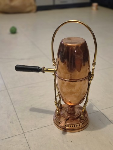 Cafetière cylindrique cuivre