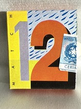 Vintage Italmatch Group Saffa Italy 12’s Match Match Box