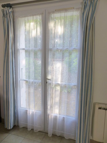 Paire rideaux filet avec - paire, de
