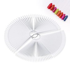100pcs Nuancier OngleTransparent Présentoir de Couleurs pour Faux Ongles Éven...