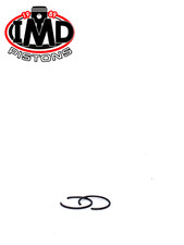 Suzuki A100 B100 B120 B120P Bloop Piston Circlips (2) Neuf 14mm