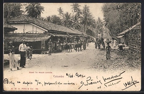 Carte postale colombo road - postale, to