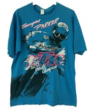 Vtg 90s KTM Chesterfield 125cc World Champion T-Shirt Triampas Parker Sz M #85