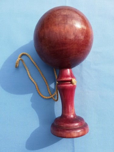 Ancien bilboquet bois - bois, jeu