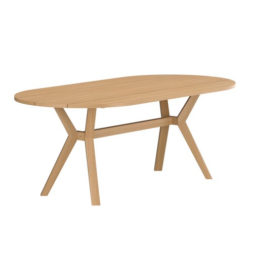 Table jardin ovale teck - de,