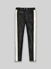 Pantalon de style jean en cuir