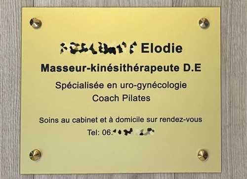 Plaque professionnelle