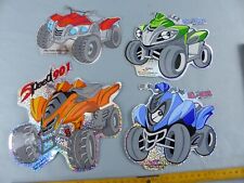 Lot of 4 stickers QUAD DINLI SPEED 901 DL 801 802 502 stickers VINTAGE C22
