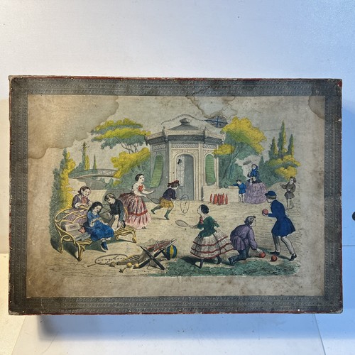 Boîte jeux enfantins xixeme - boîte,