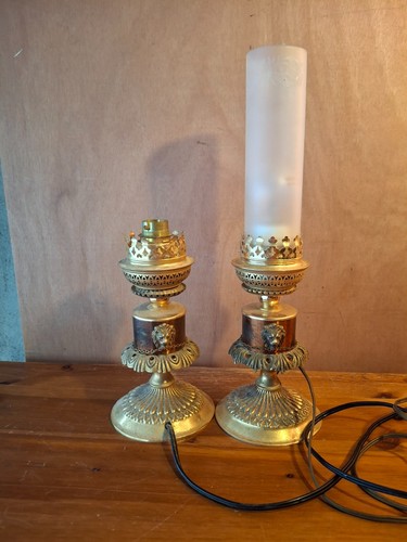 Lampes anciennes chevet - 2,