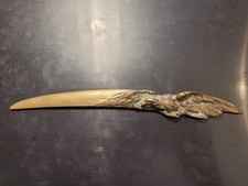 Superbe ancien coupe papier en bronze représentant un aigle