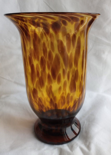 Superbe vase tulipe léopard