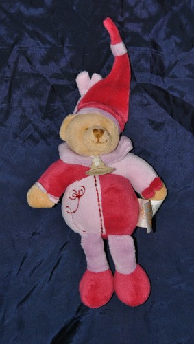 Peluche doudou ours - ours, rose
