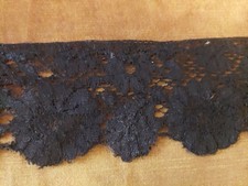 Dentelle noire vintage largeur