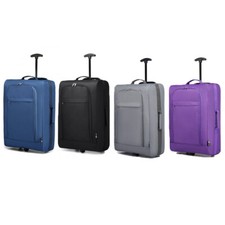 Valise de cabine 53x36x18 légère coque souple bagage à main sac de vol