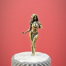 Retro brass bikini cavewoman sexy girl model 1/43 doll statue figurine