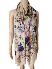 Made in Italy 100% cachemire automne printemps écharpe foulard fin léger 3 co...