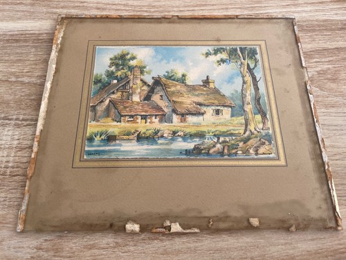 Aquarelle ancienne barday - aquarelle,